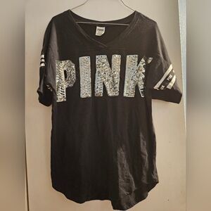 Victoria's Secret Pink bling tee shirt size S